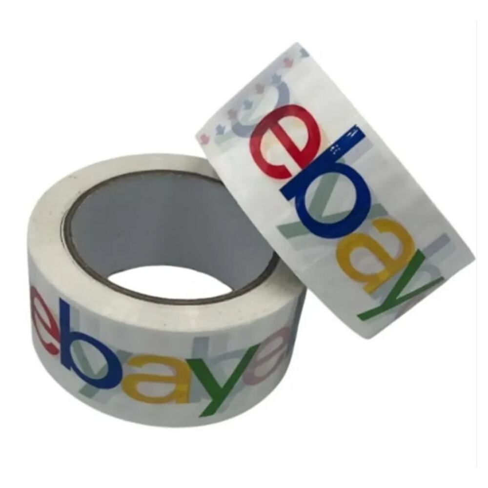 NEW eBay Color Logo Packing Shipping Boxes White Tape, 6 Rolls, 2" x 75 Yards Ea - Picture 4 of 5